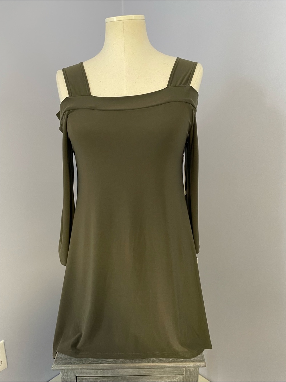 Clara Sun Woo Olive Green Knit Top